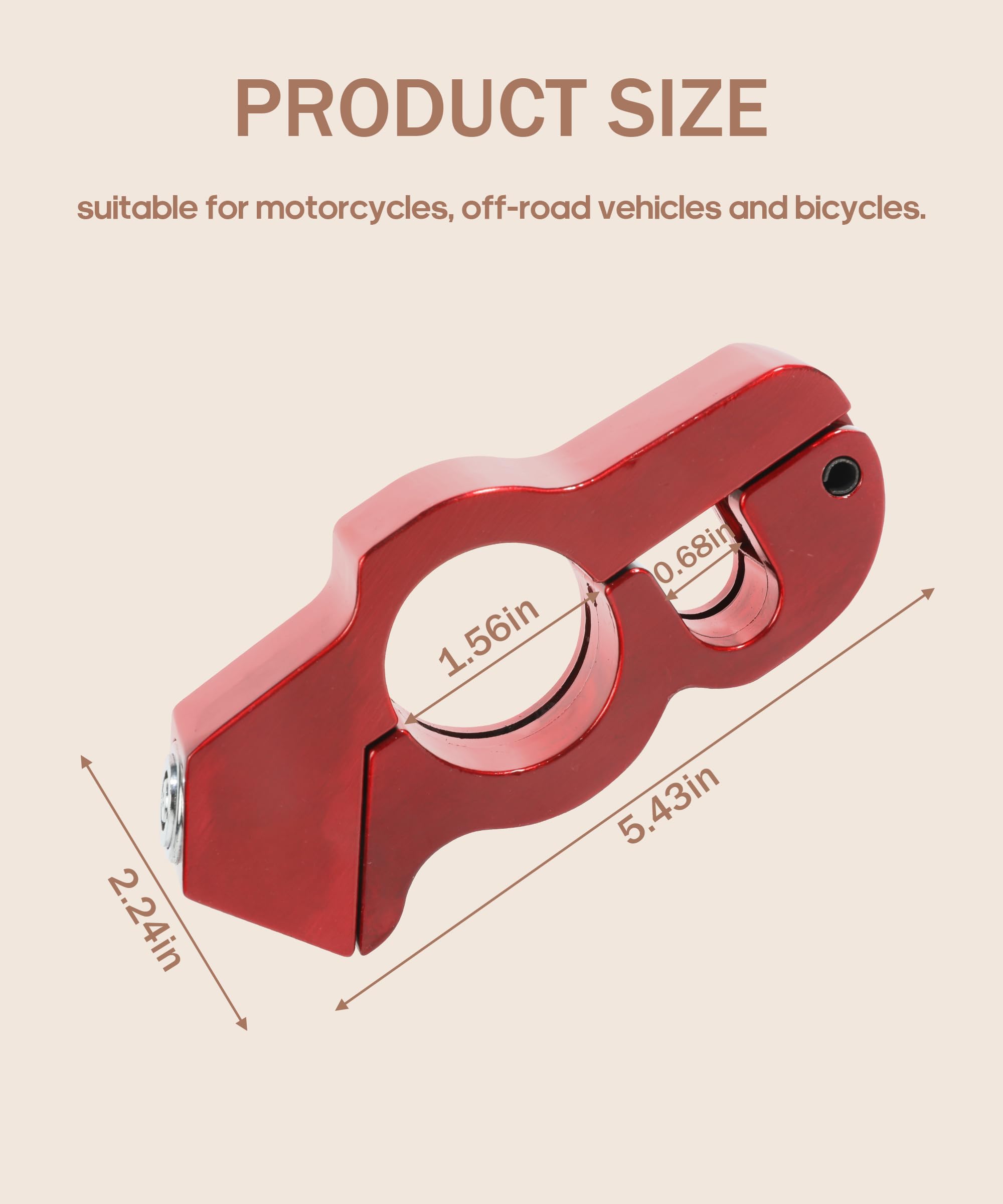 Bylikeho Motorcycle Lock, Heavy Duty Anti Theft Bike Handlebar Lock,Car Accessories Handlebar Throttle Grip Brake Lever Security